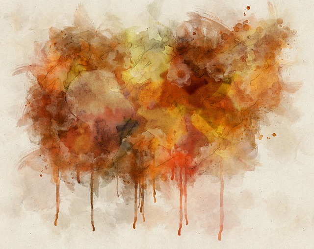 Free watercolor painting abstract artwork illustration