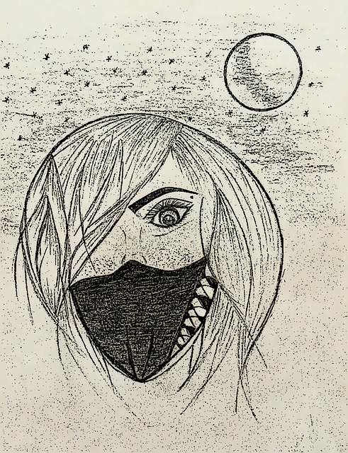 Moon, Måne, Nat, Maske, Ansigtsmaske