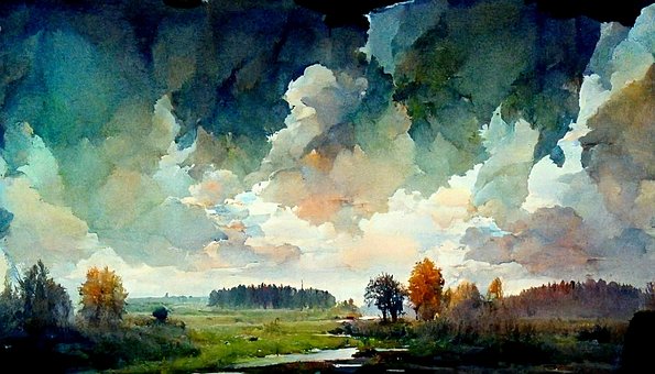 Free Painting River illustration and picture