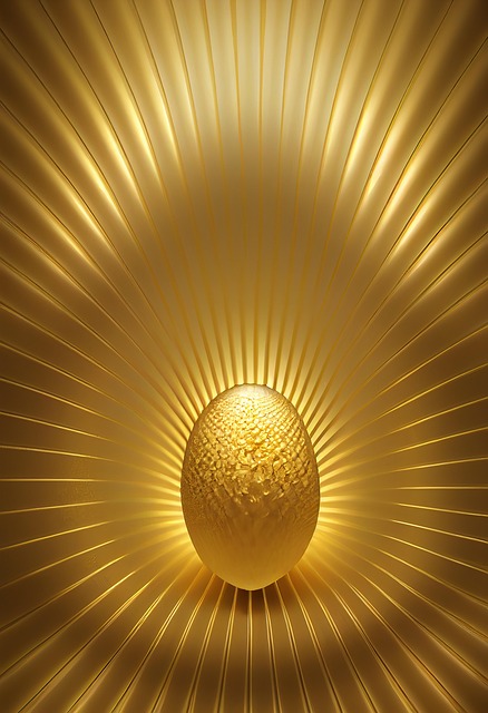 Free golden egg egg easter illustration