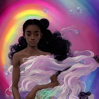 Free Black Woman Portrait illustration and picture