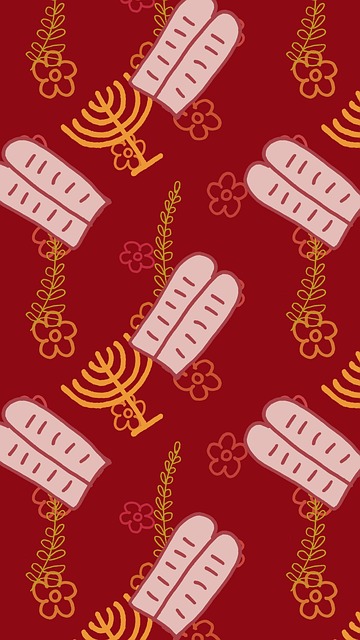 Free background chanukah tablets of the covenant illustration