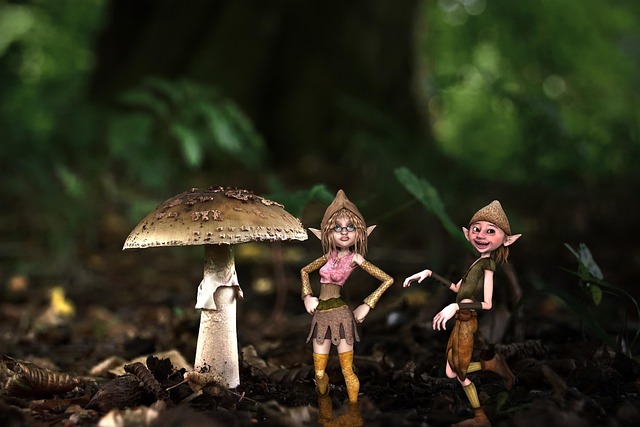 Free background forest mushroom illustration