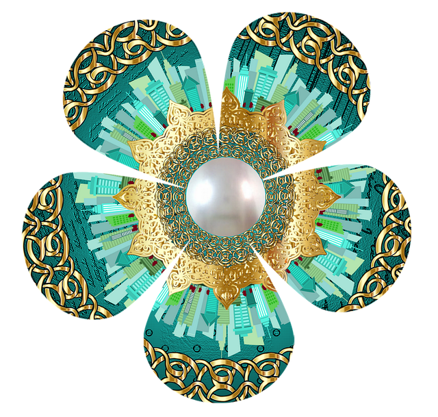 Download free HD stock image of Pearl Turquoise Free pearl turquoise star illustration