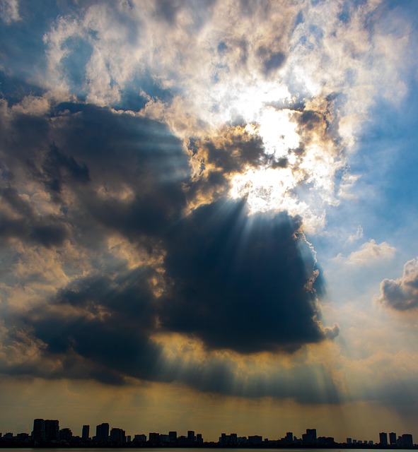 Wolken, Sonnenuntergang, Nacht