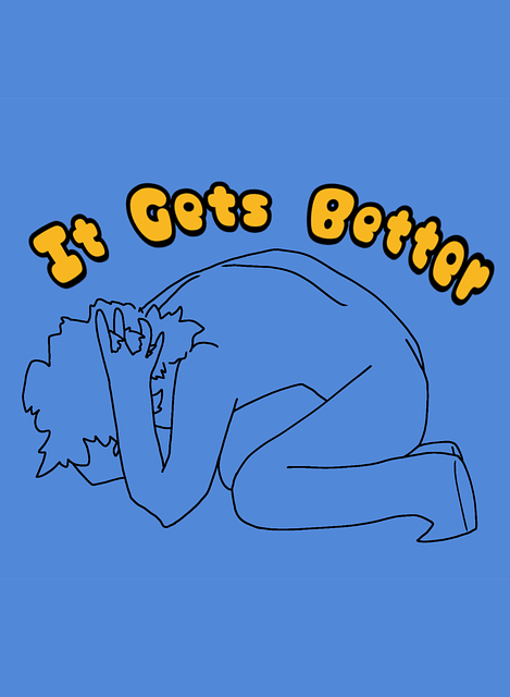 Free anxiety depression wellness illustration