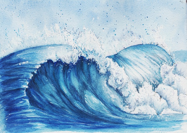 Free wave water sea illustration