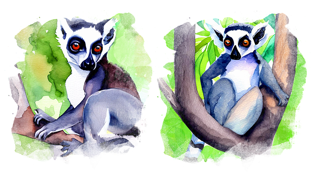 Download free HD stock image of Lemur Monkey Free lemur monkey primacy illustration