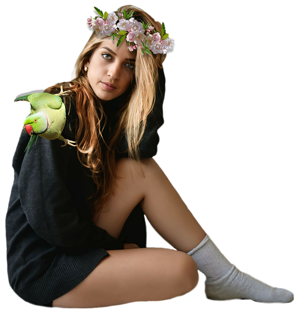 Free Woman Sitting photo and picture