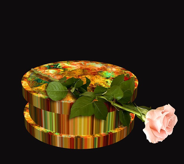 Free gift rose flower illustration