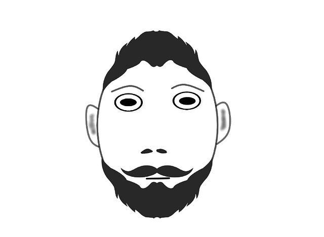 Free face head cartoon illustration