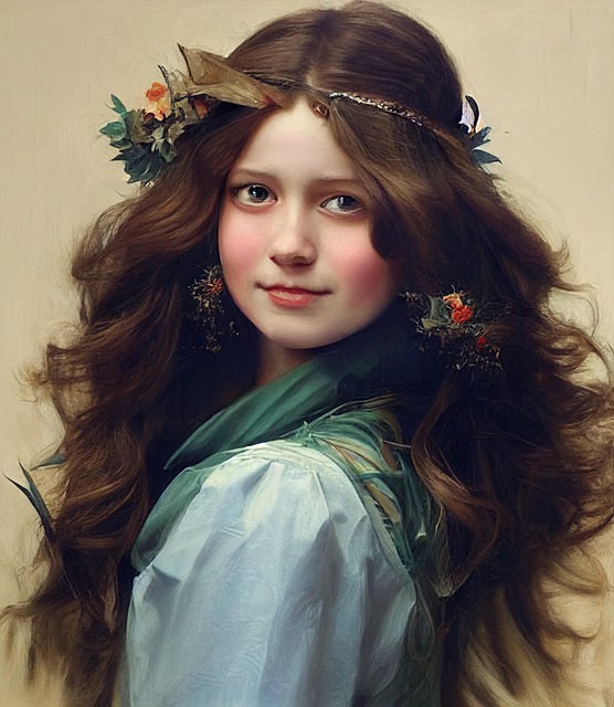 Free woman princess adolescent illustration