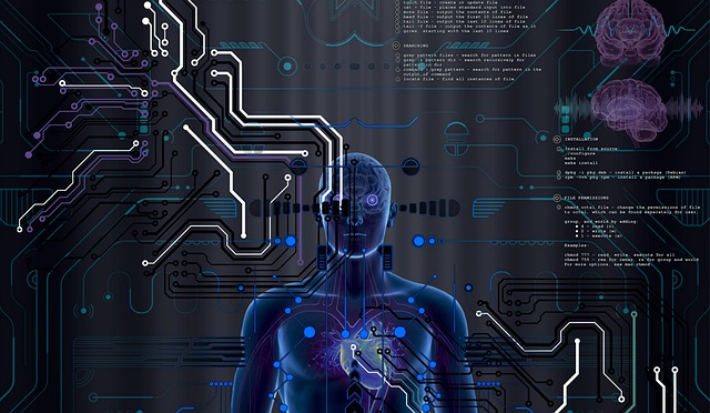 Free data robot brain illustration