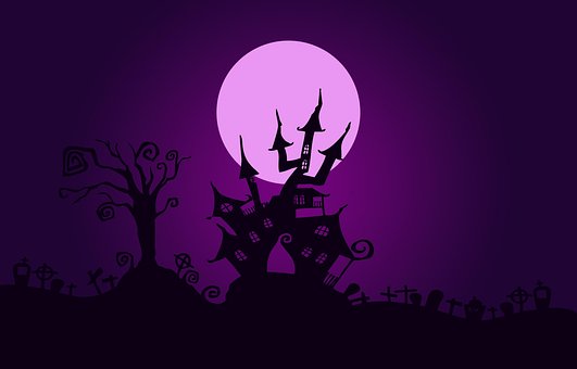 Halloween, Natt, Hjemsøkt Hus, Måne