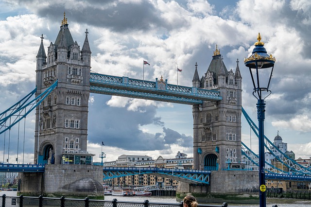 London, Tårnbro, England, By, Skyer, Bro