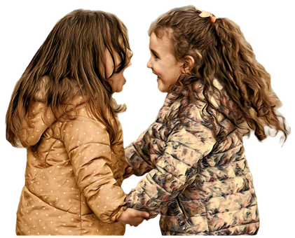 Free Friends Girls illustration and picture