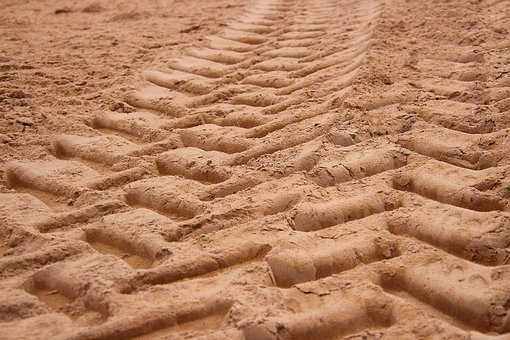 Sand, Dækspor, Okker, Natur, Struktur