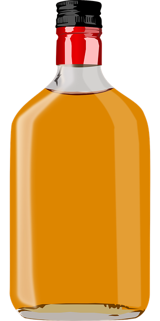 Garrafa, Álcool, Frasco De Vidro