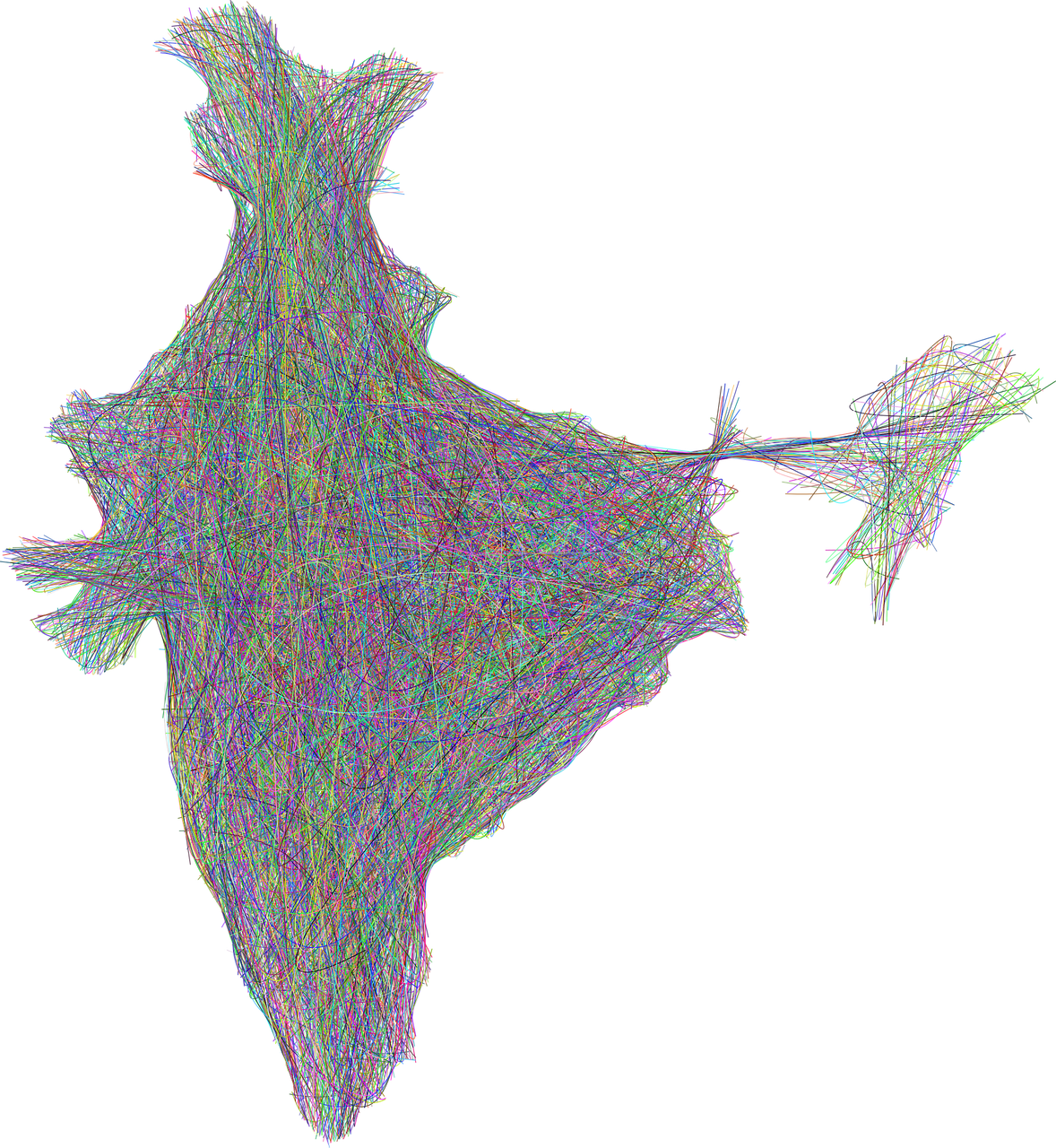 Free Map Of India Detailed Vector - India 7476896 1280