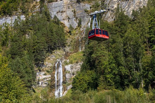 Free Waterfall Cable Car photo and picture