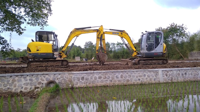 Free Backhoe Excavator photo and picture