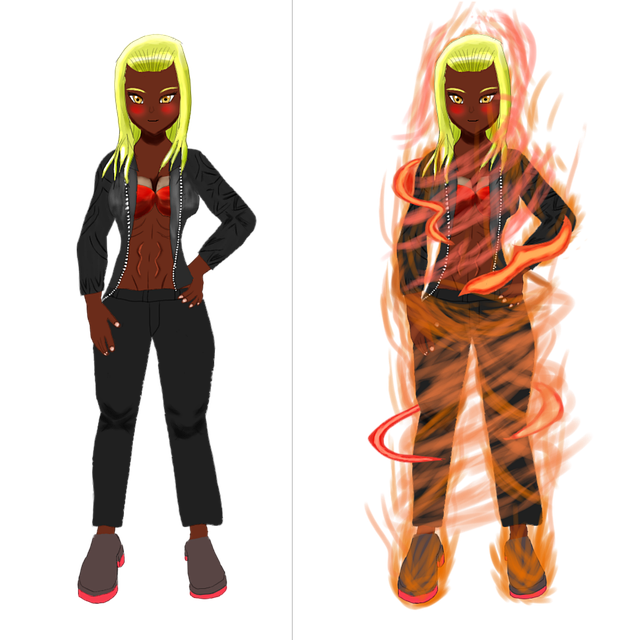 Mädchen, Feuer-Mädchen, Magie, Fantasie