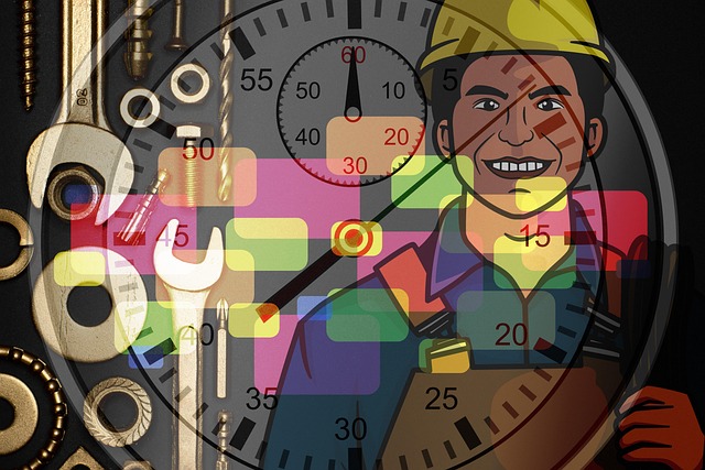 Free working time engineer time illustration