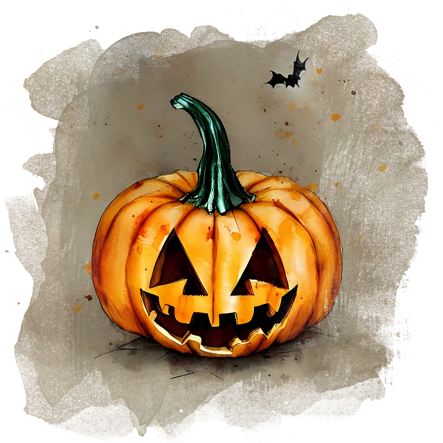 Free halloween pumpkin jack-o-lantern illustration