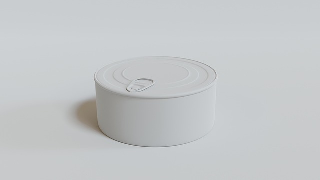 Free tin can mockup illustration