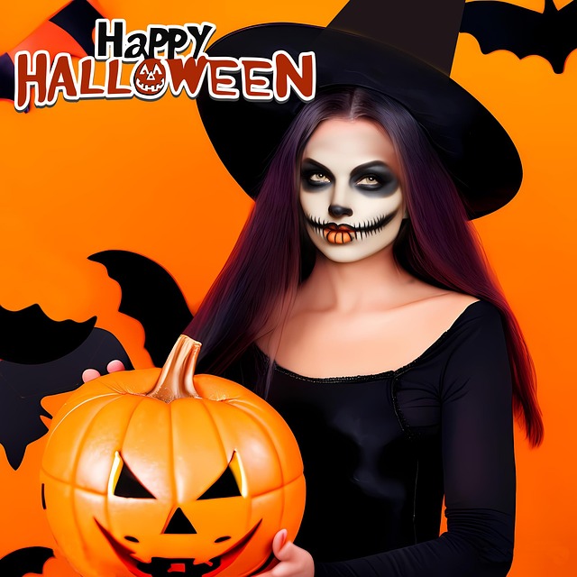 Free woman halloween witch illustration