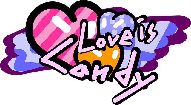 Free love candy heart vector
