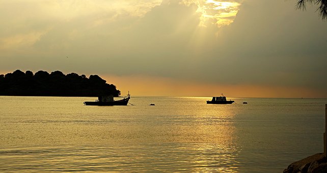 Free Sea Sunset photo and picture