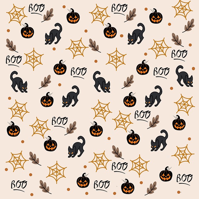 Free halloween decoration drawing illustration