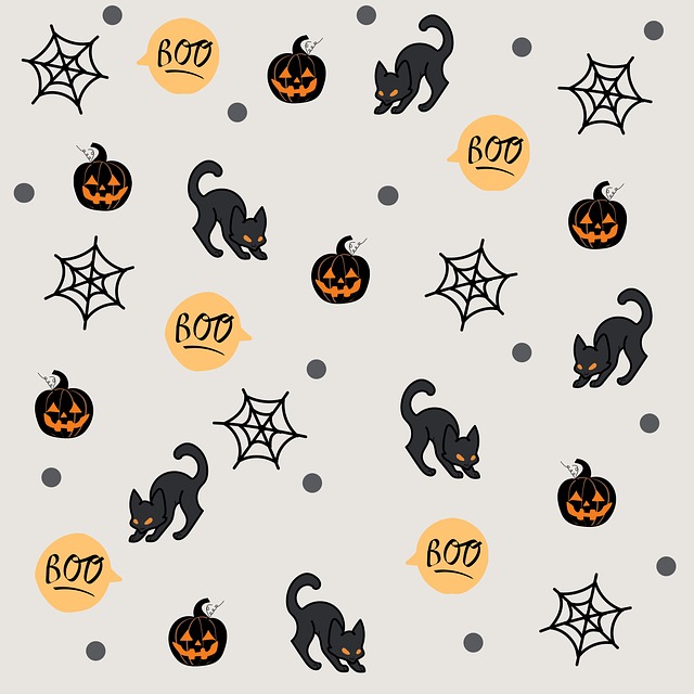 Free halloween decoration drawing illustration