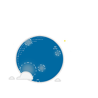 Planetă, Nori, Luna, Cerc, Spaţiu