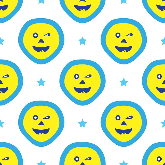 Free white paper blue stars october 31 halloween illustration
