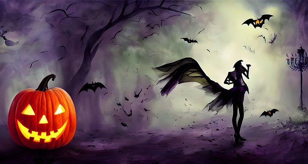 Halloween, Fantasie, Kürbislaterne
