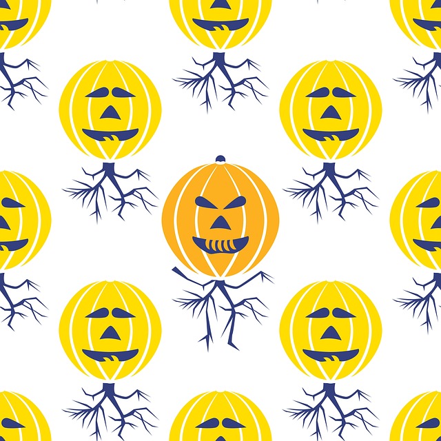 Free white-yellow-gold october 31 halloween pumpkin face smile illustration