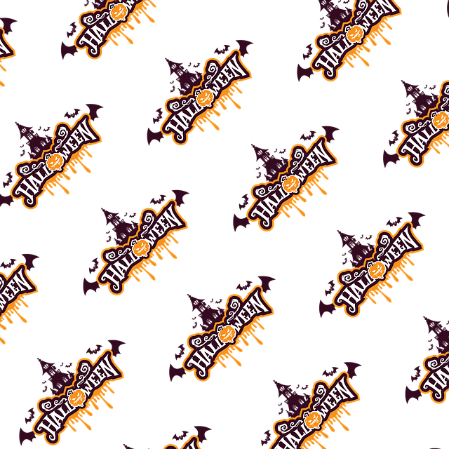 Free halloween pattern logo illustration