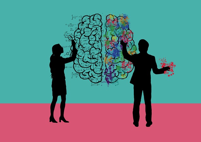 Free brain training silhouette illustration
