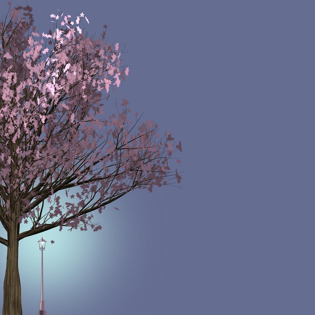 Free autumn night darkness illustration