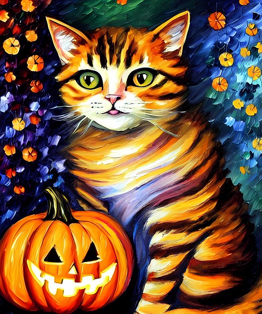 Free Cat Painting illustration and picture