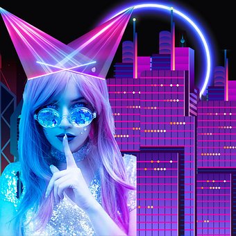 Free Neon Neongirl photo and picture