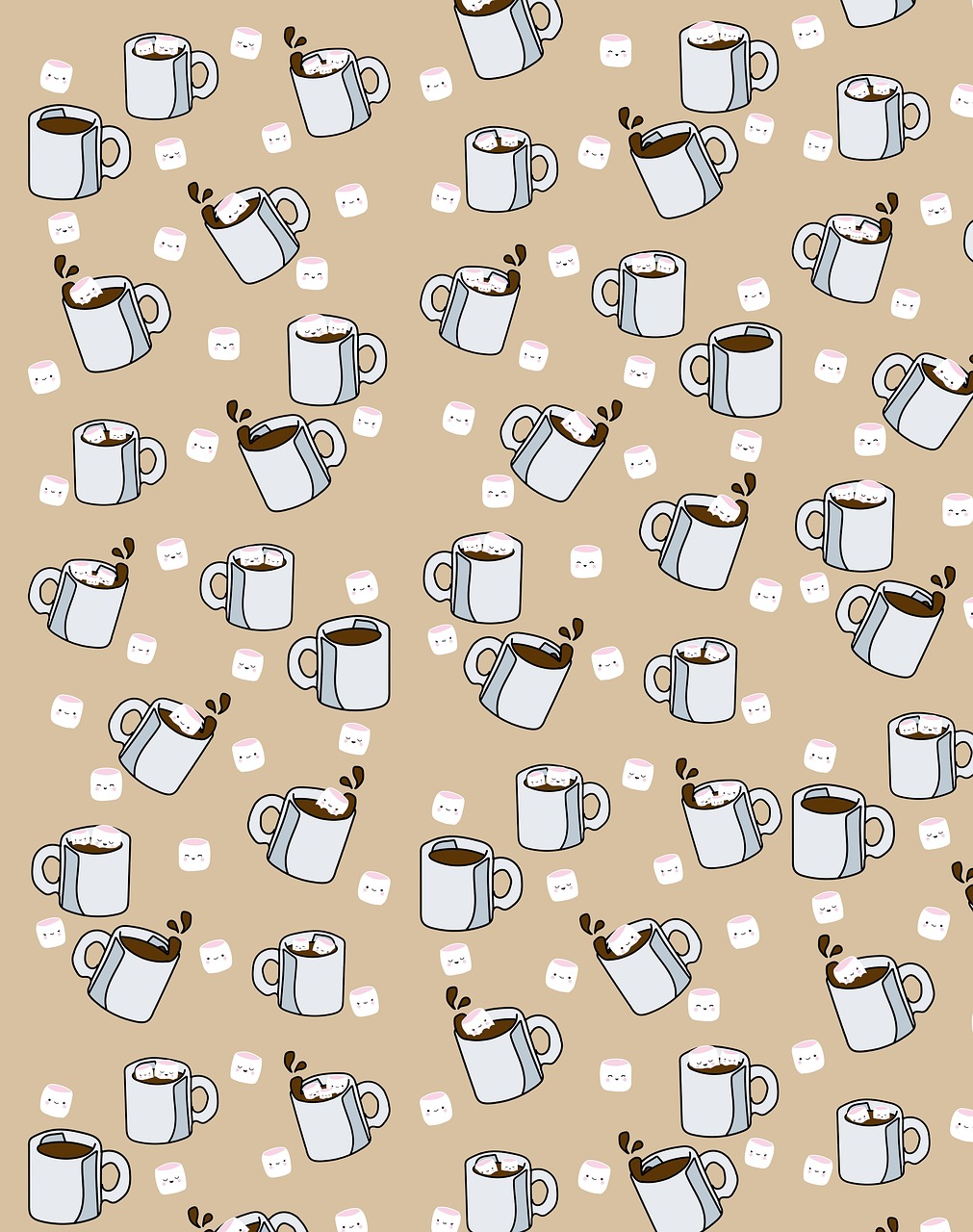 Download Coffee, Chocolate Milk, Drink. RoyaltyFree Stock Illustration