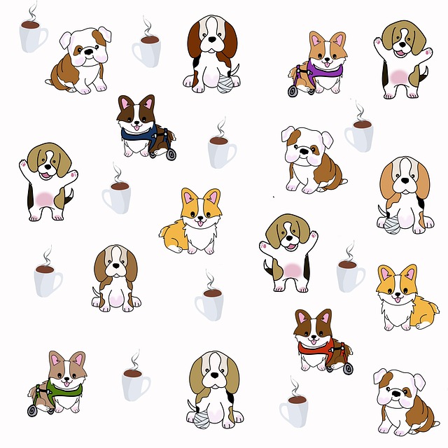Free hot chocolate puppies hot cocoa illustration