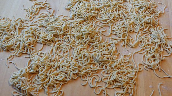 Pasta, Ungekochte Nudeln, Nudeln