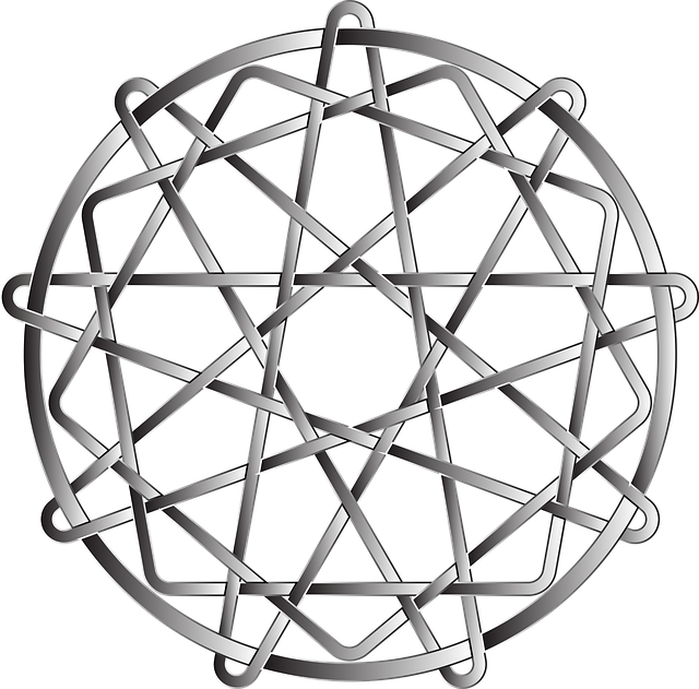 Free mandala rosette geometric vector