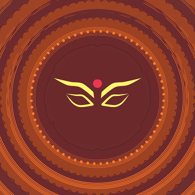 Free festive dussehra navratri illustration