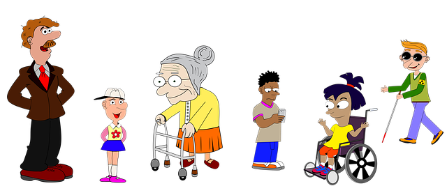 Free people old young illustration