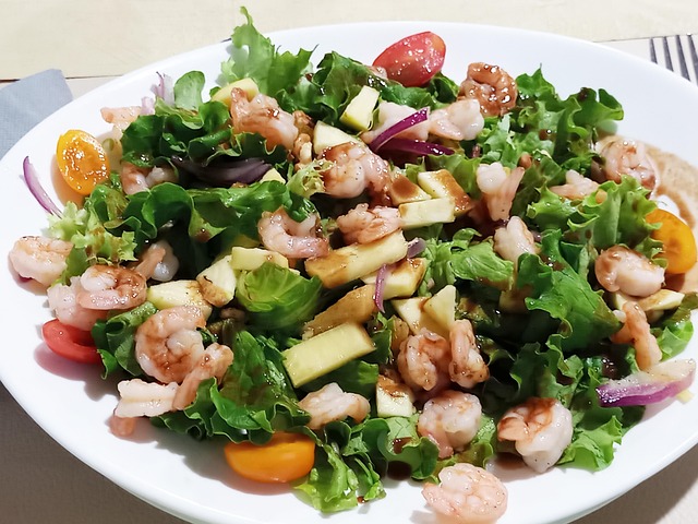 Free Salad Shrimp photo and picture